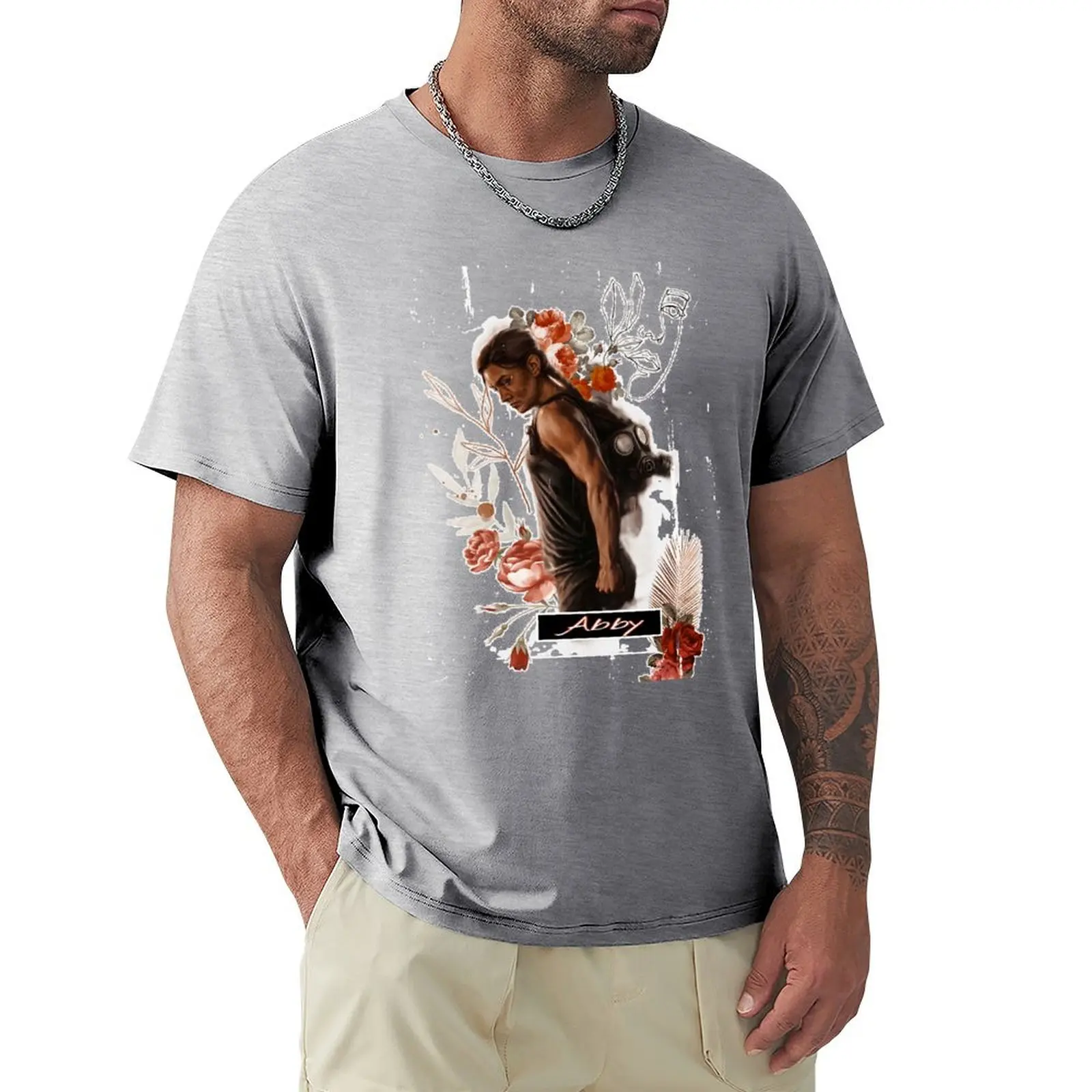 Abby Anderson Da Tlou2 T-Shirt Anime Magliette Pesanti Ad Asciugatura Rapida Per Uomo