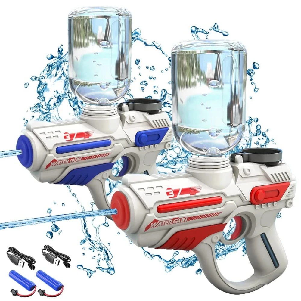 Confezione Da 2 Pistole Ad Acqua Ricaricabili Per Bambini E Adulti Pistole Ad Acqua Elettriche Blaster Automatico Per Pistola Ad Acqua Fastfill Per Es