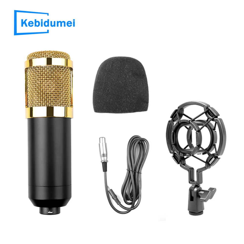 Set Microfono Professionale Bm800 Studio Condensatore Mikrofon Mic Per Pc Ktv Karaoke Registrazione Computer Radio Braodcasting Canto