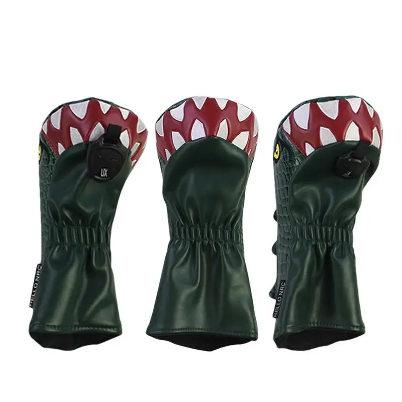 Dinosauro Golf Club Head Cover Pu Leather Tyrannosaurus Rex Driver Covers Golf Putter Head Covers Golf Club Headcover Golf