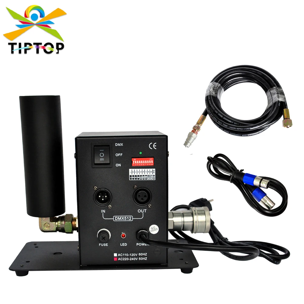 A Buon Mercato Prezzo Unico Tubo Co2 Macchina Jet Dmx Co2 Macchina Con 6M Di Tubo Singolo Tubo Fase Di Co2 Jet Colonna Macchina Del Fumo Co2 Pistola