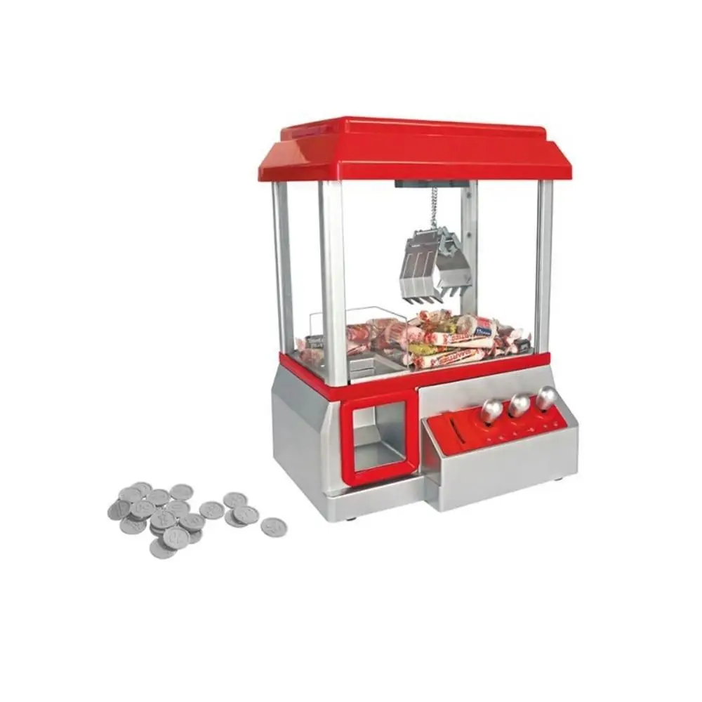 Red Candy Grabber Machine Creative Plastic Mini Arcade Game Dolci A Gettoni Candy Grabber Claw Machine Giocattoli Per Bambini