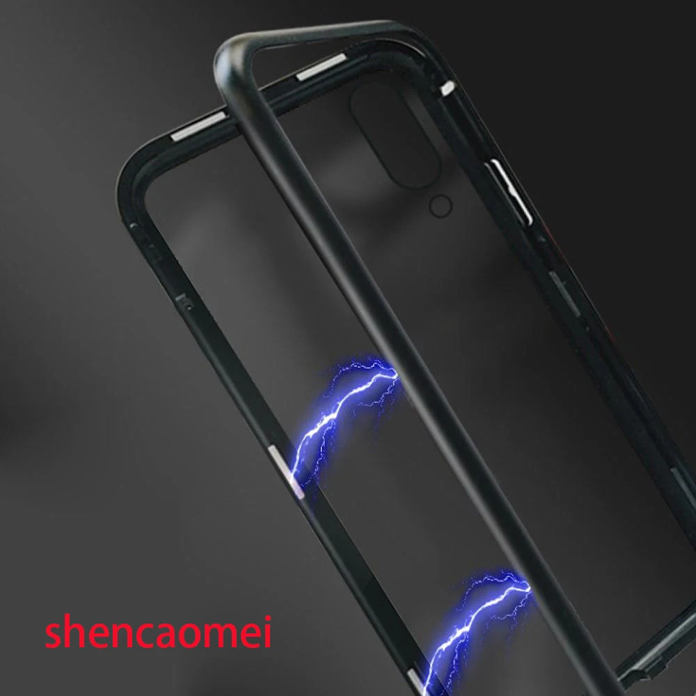 Custodia In Metallo Ad Adsorbimento Magnetico Integrato Per Vivo X20 X21 Nex S Per Xiaomi Mi 8 Se Per Iphone Xs Xr Xs Max
