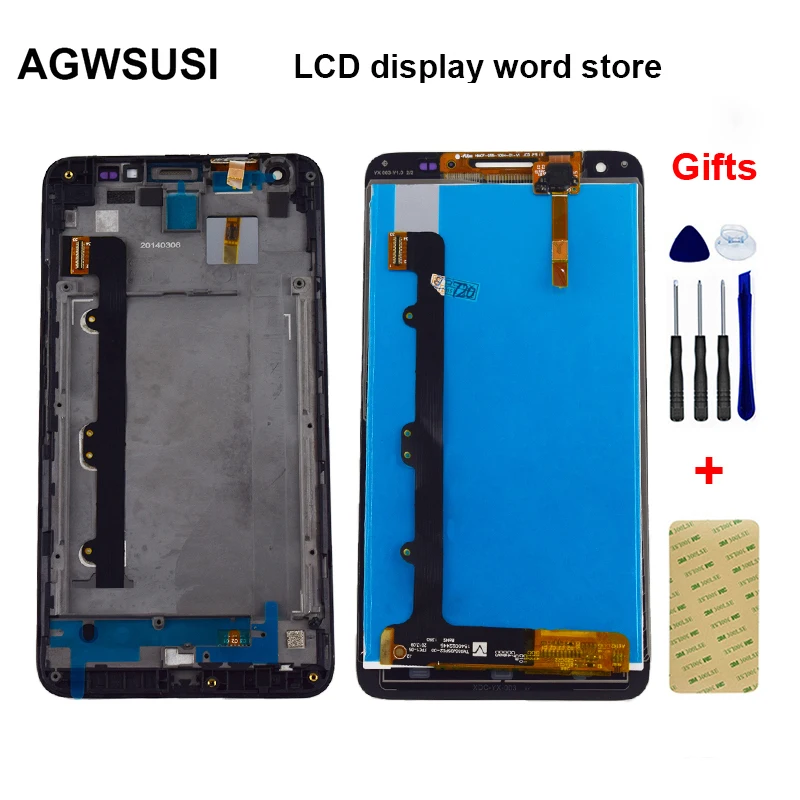 Lcd Per Huawei Ascend G750 G750-U10 G750-T01 Onore 3X Gloria 4 Display Lcd Monitor + Touch Screen Sensore Cornice Di Montaggio