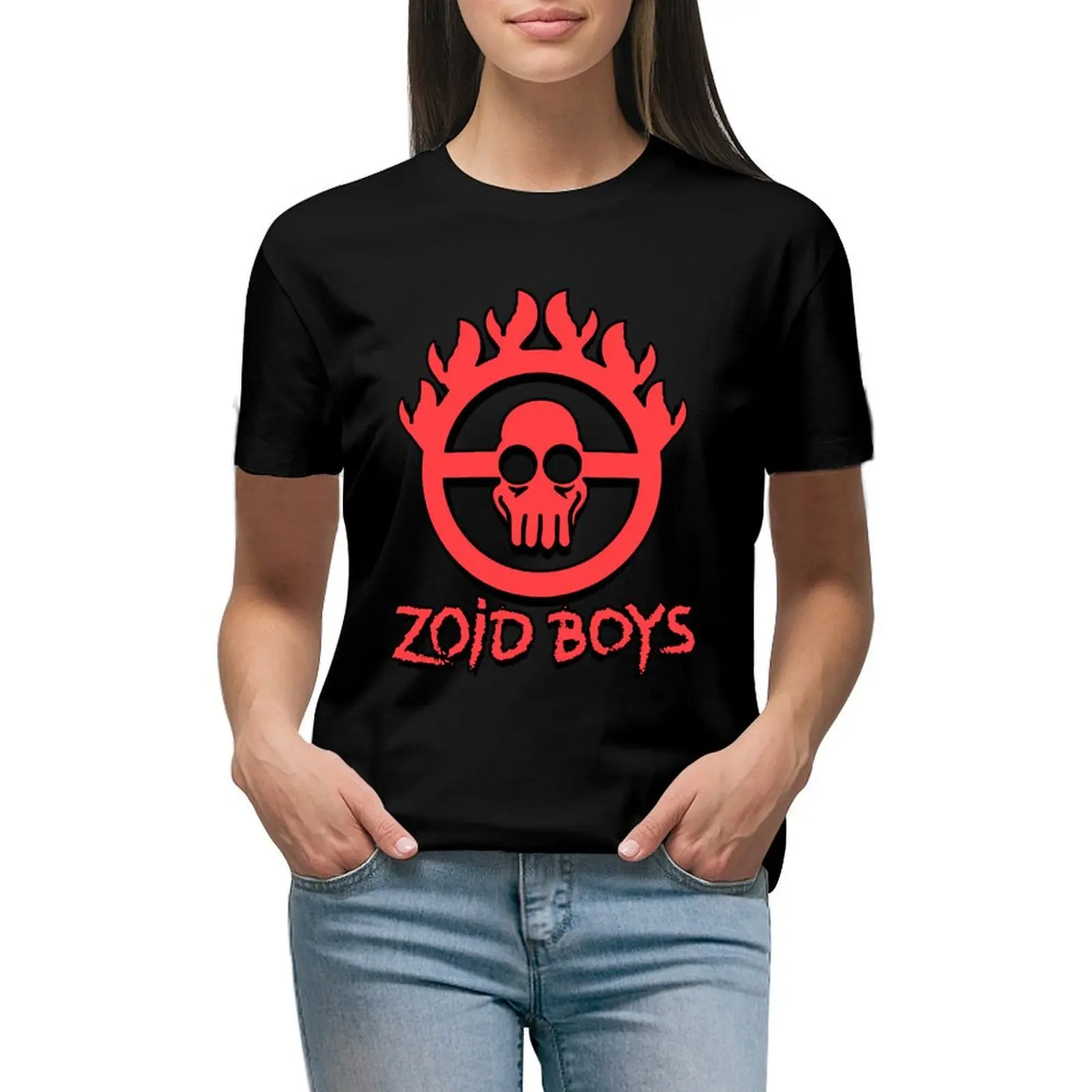 Zoid Ragazzi T-Shirt Grafica Oversize Vestiti Estetici Abbigliamento Donna