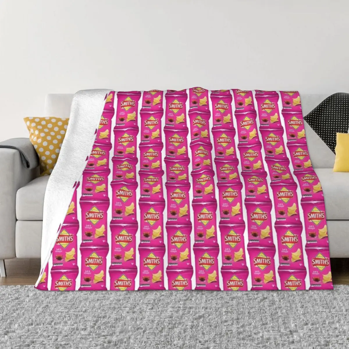 Smiths Chips-Coperta Per Sale E Aceto Coperta Decorativa Per Picnic Regalo Divertente