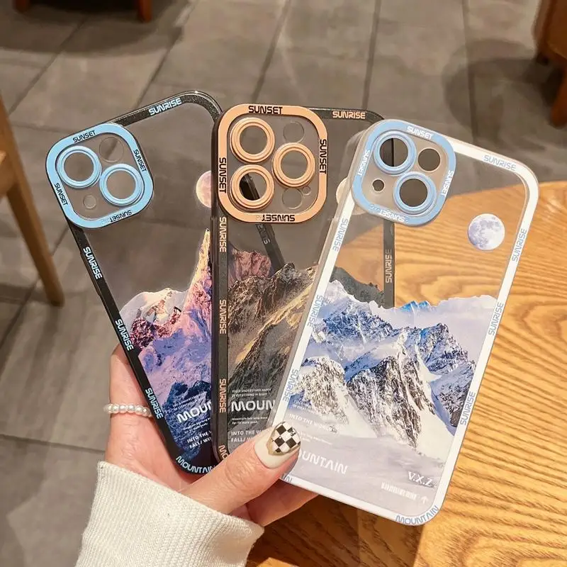 Custodia Per Xiaomi Poco X5 X4 X3 Pro X3 Gt X4 Nfc F3 M3 Mi 11 Lite 5G Ne 11T Pro Cover Landscape Sunset Cloud Soft