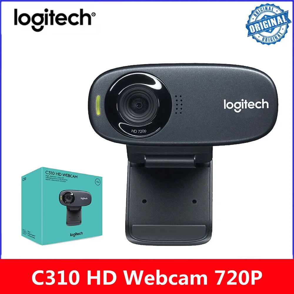 Nuovo Logitech C310 Hd Webcam 720P Microfono Incorporato Usb 2.0 Videocamera Per Computer Videocamera Per Videoconferenza Per Pc Lapto Videochiamata