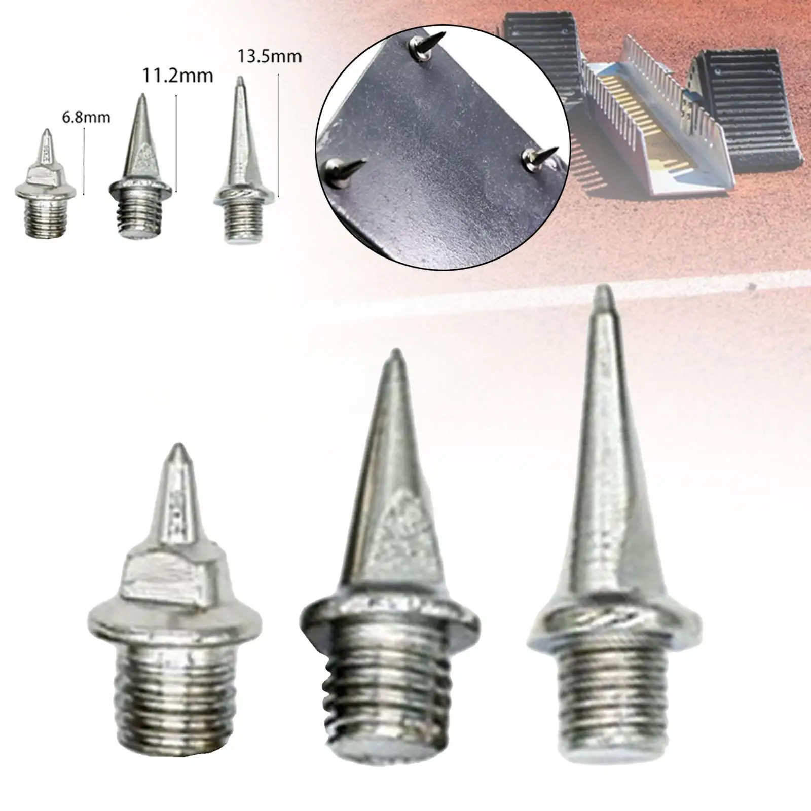 12X Start Block Spikes Professional Track And Field Running Block Studs Per Fitness Sprinting Runway Cinder Track Competition