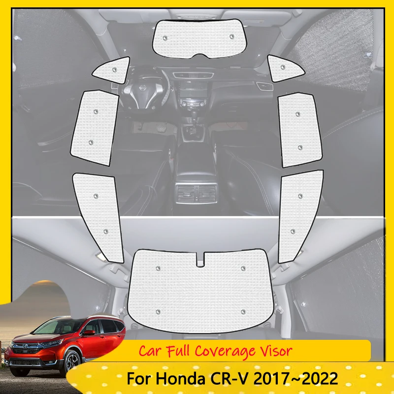 Per Honda Cr-V Crv Cr V Rw Rt Ry 2017 ~ 2022 Parasole A Copertura Totale Parabrezza Anti-Uv Copertura Riflettente Parasole Visiera Auto