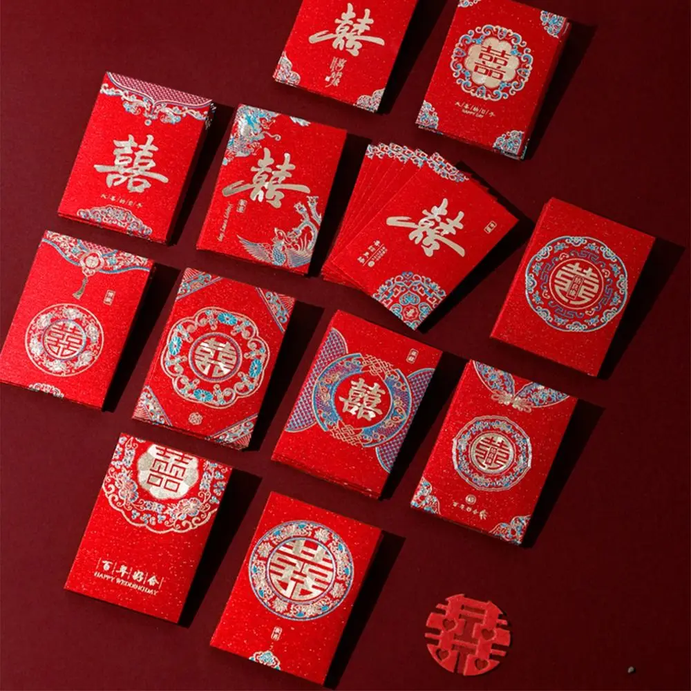 20 Pezzi Modelli Multipli Tasca Per Soldi Cinese Buona Fortuna Auguri Busta Rossa Soldi Fortunati Borse Per Soldi Regali Per Feste