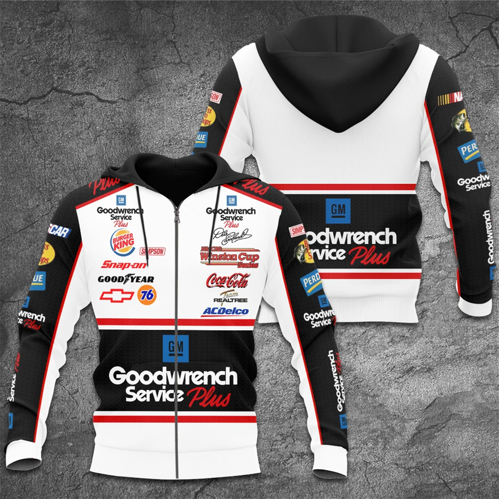 2024 Vendita Calda Primavera E Autunno Car Club Tempo Libero Sport Cerniera Felpa Con Cappuccio Outdoor Racing Rally Training Pullover
