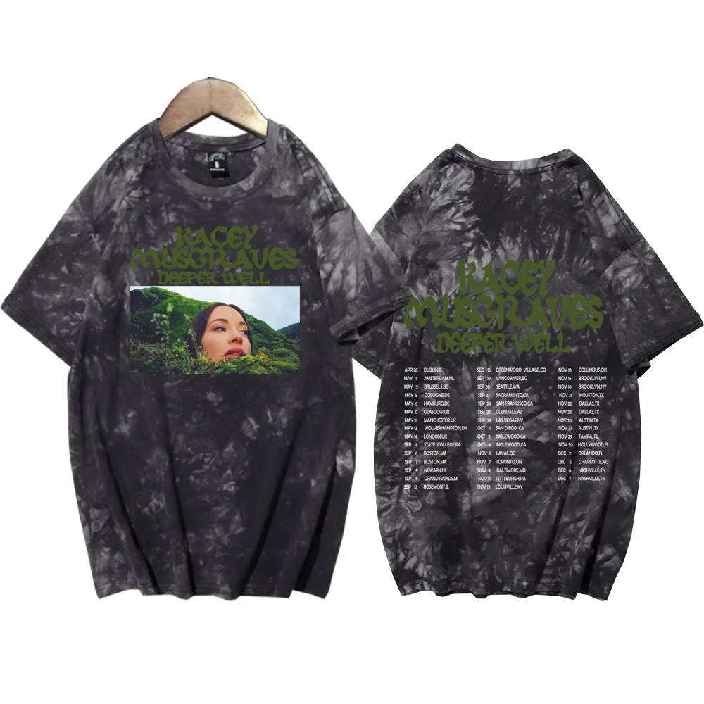 Kacey Musgraves Deep Well Tie Dye Camicie Unisex Girocollo Manica Corta Tee Fans Gift
