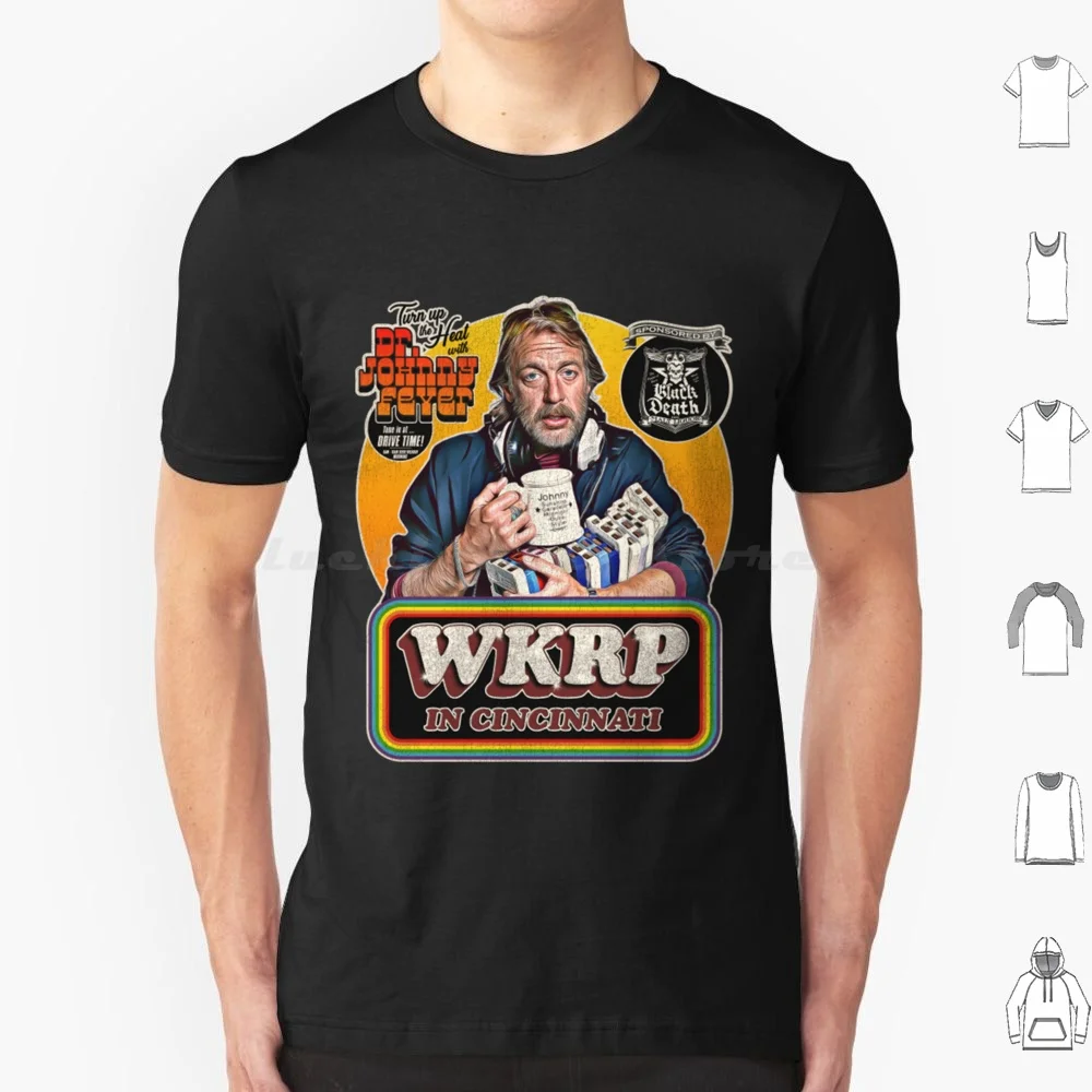 Wkrp In Cincinnati-Dr Johnny Fever At Drive Time Wkrp In Cincinnati T Shirt Cotone Uomo Donna Stampa Fai Da Te Wkrp A Cincinnati Wkrp