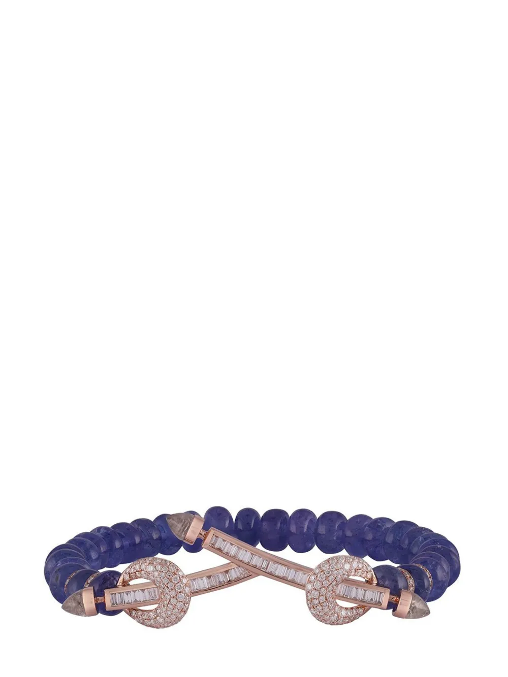 Ananya 18kt rose gold Chakra diamond and tanzanite bracelet - Rosa