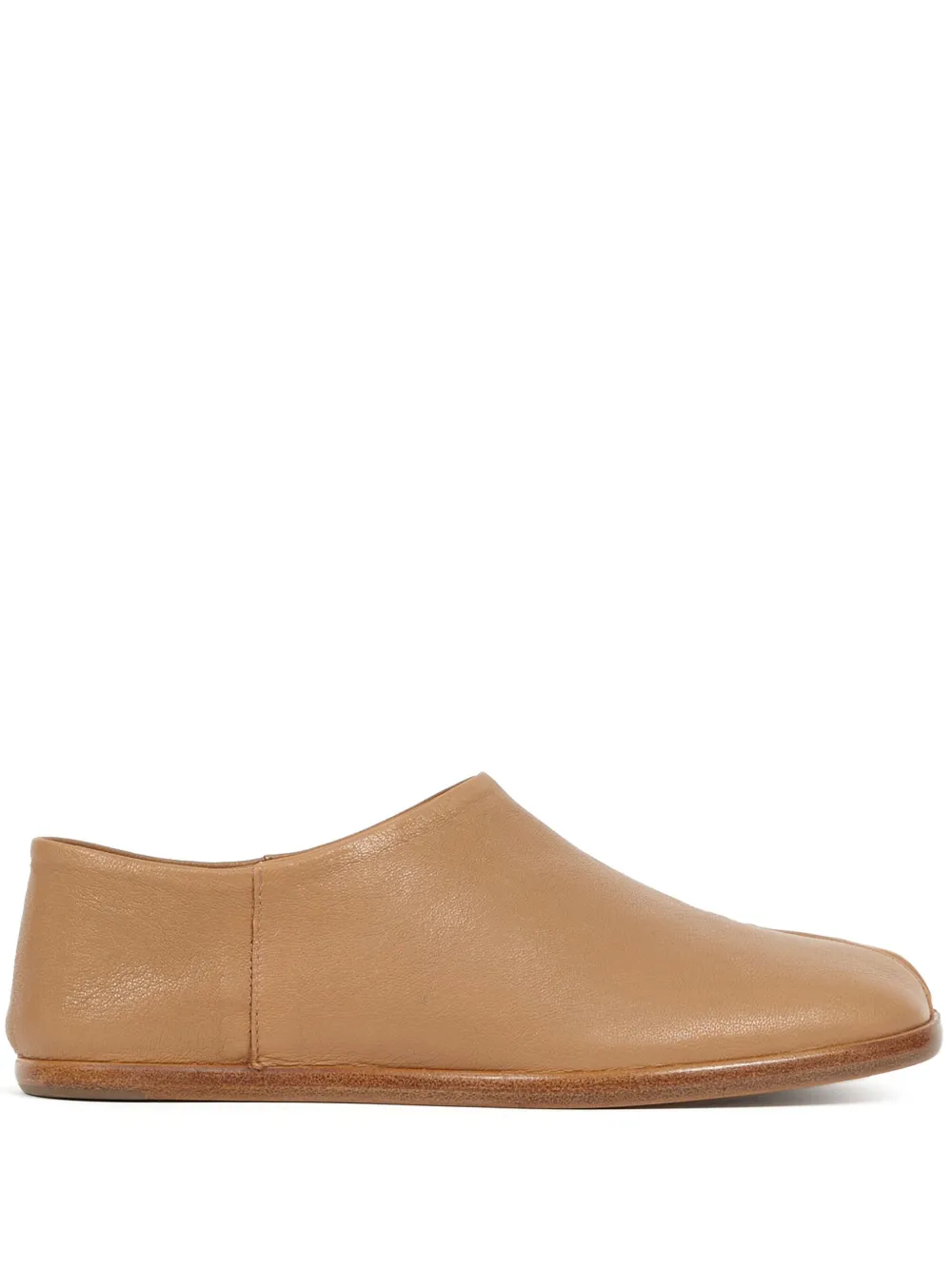 Maison Margiela Tabi Babouche-Schuhe aus Leder - Braun