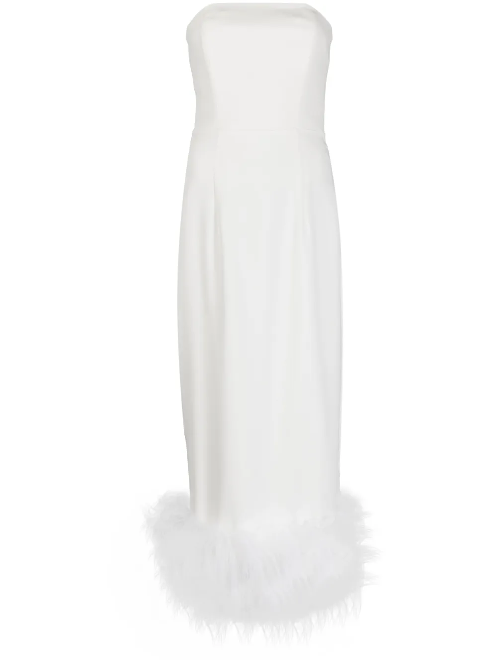 16Arlington Minikleid mit Federn - Weiß