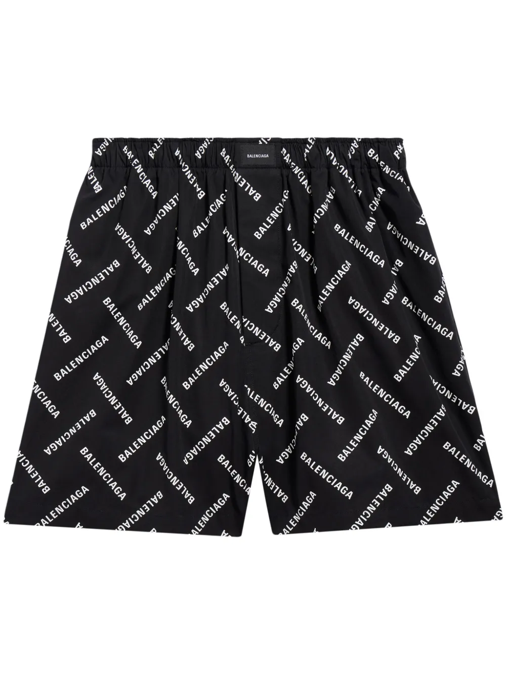 Balenciaga Klassische Shorts mit Logo-Print - Schwarz