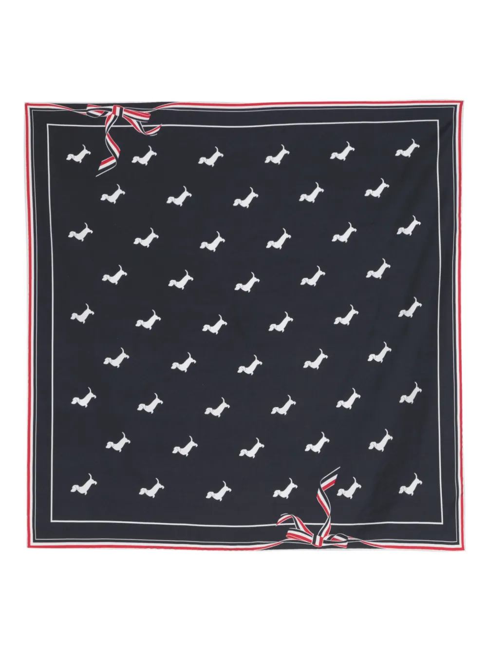 Thom Browne Hector Seidenschal - Blau