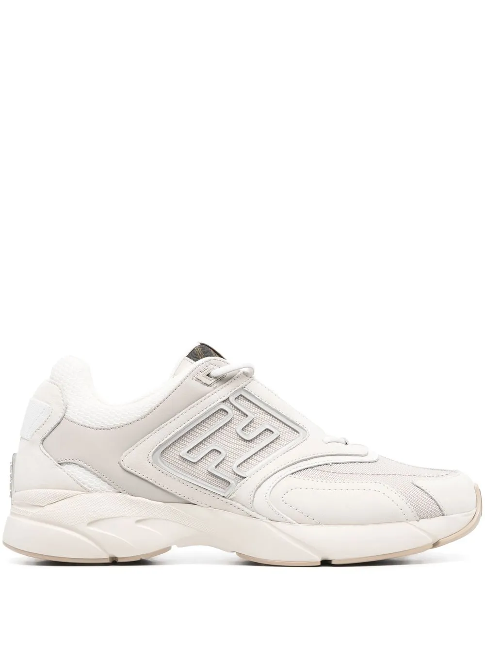 FENDI Sneakers mit Kontrasteinsätzen - Nude