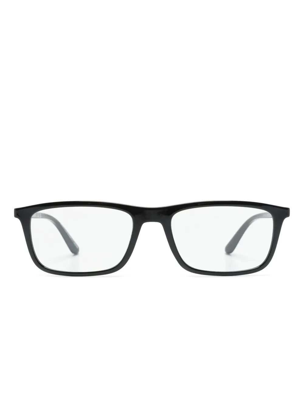Emporio Armani Sonnenbrille mit eckigem Gestell - Schwarz