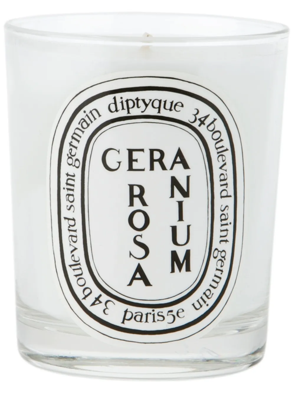 Diptyque 'Geranium Rosa' candle - Bianco