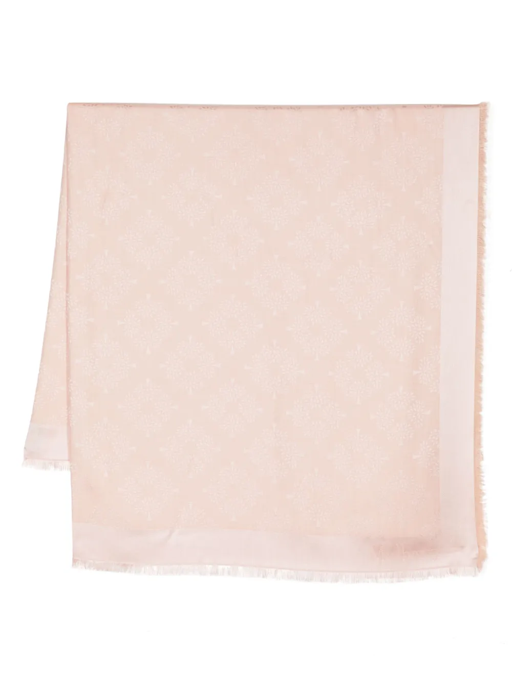 Mulberry Sciarpa Mulberry Tree Square con monogramma - Rosa