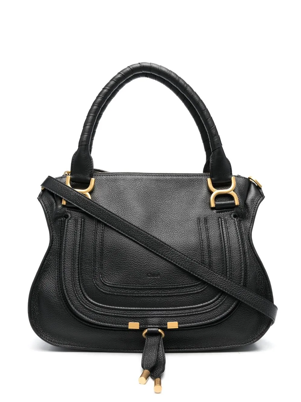 Chloé Borsa tote Marcie in pelle - 001 BLACK