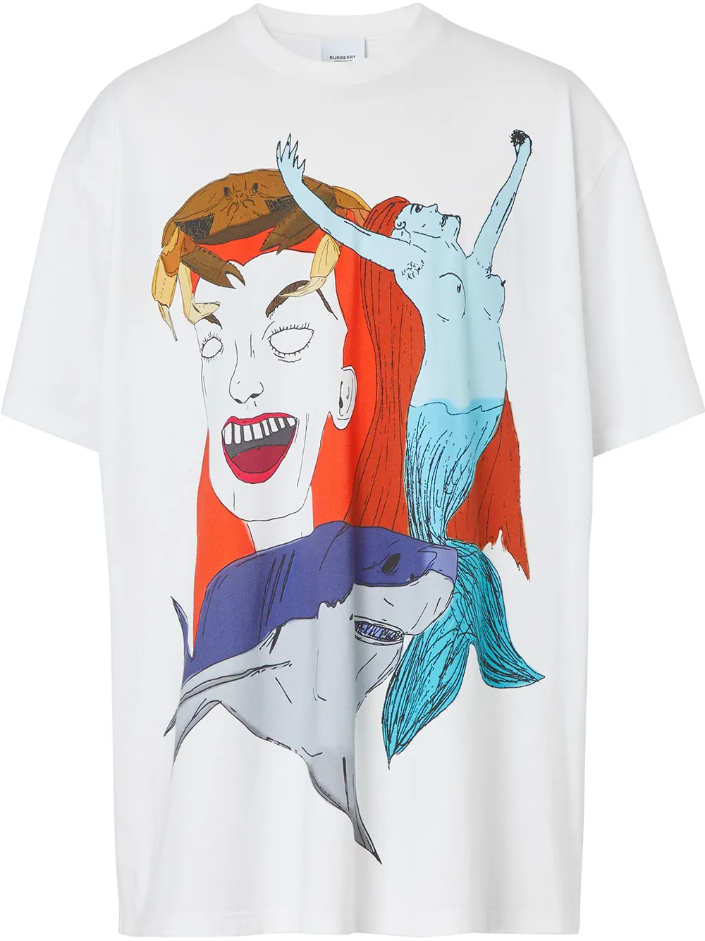 Burberry T-shirt con stampa - Bianco