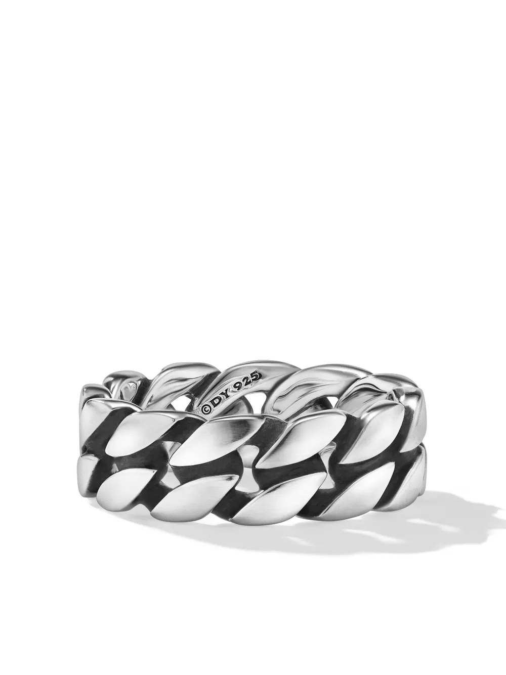 David Yurman sterling silver Curb Chain band ring - Argento