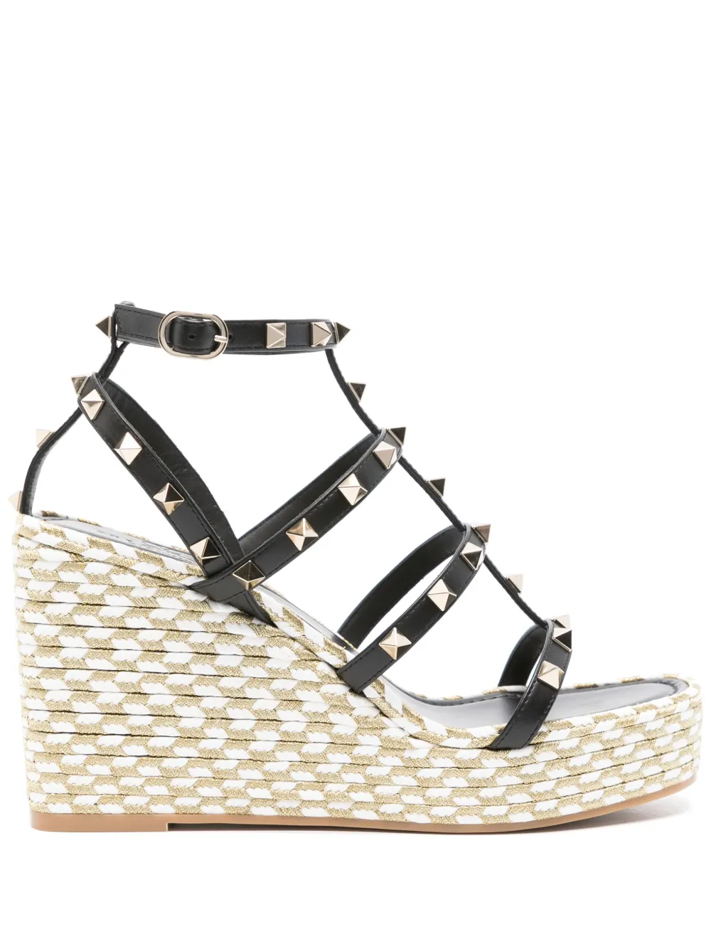 Valentino Garavani 100mm Rockstud-detail sandals - Nero