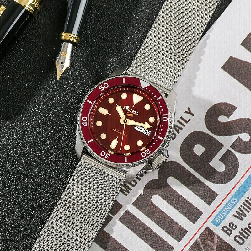 Orologio Meccanico Automatico Originale Seiko 5 Per Uomo Sport 10Bar Orologi Luminosi Impermeabili
