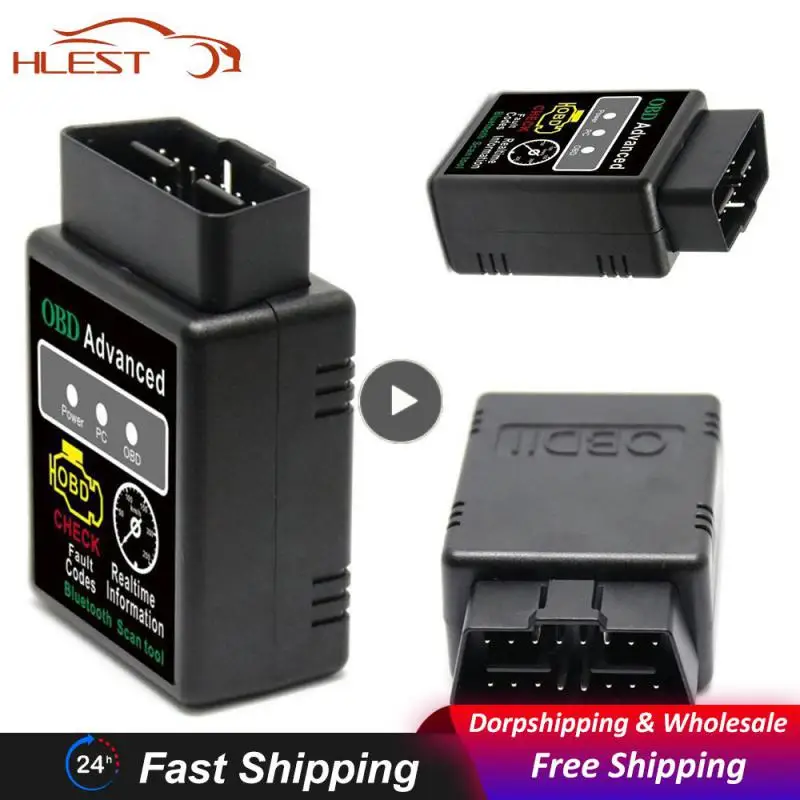 Scanner Hh Obd Elm327 V1.5 Bluetooth-Compatibile Per Pc Android Obdii Elm 327 1.5 Bt Adapter Code Reader Strumenti Diagnostici
