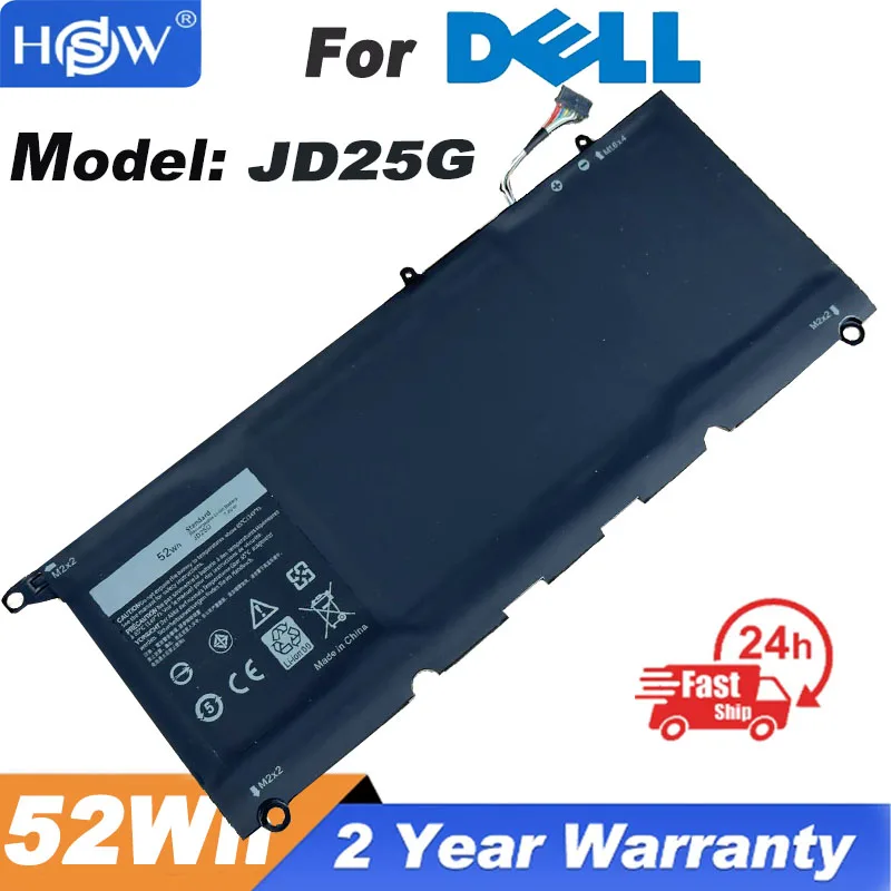 Batteria 52Wh Jd25G Per Laptop Dell Xps 13 "9343 Serie 9350 90 V7W Xps 13 9343 9350 13D-9343