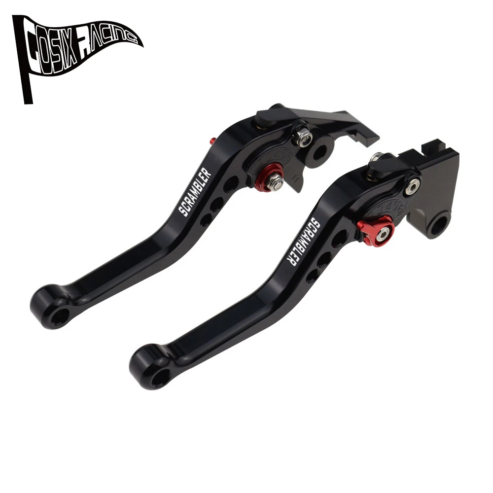 Misura Per Scrambler Cafe Racer 2017 Scrambler Cafe Racer Moto Accessori Cnc Leve Frizione Freno Corto Maniglia Regolabile