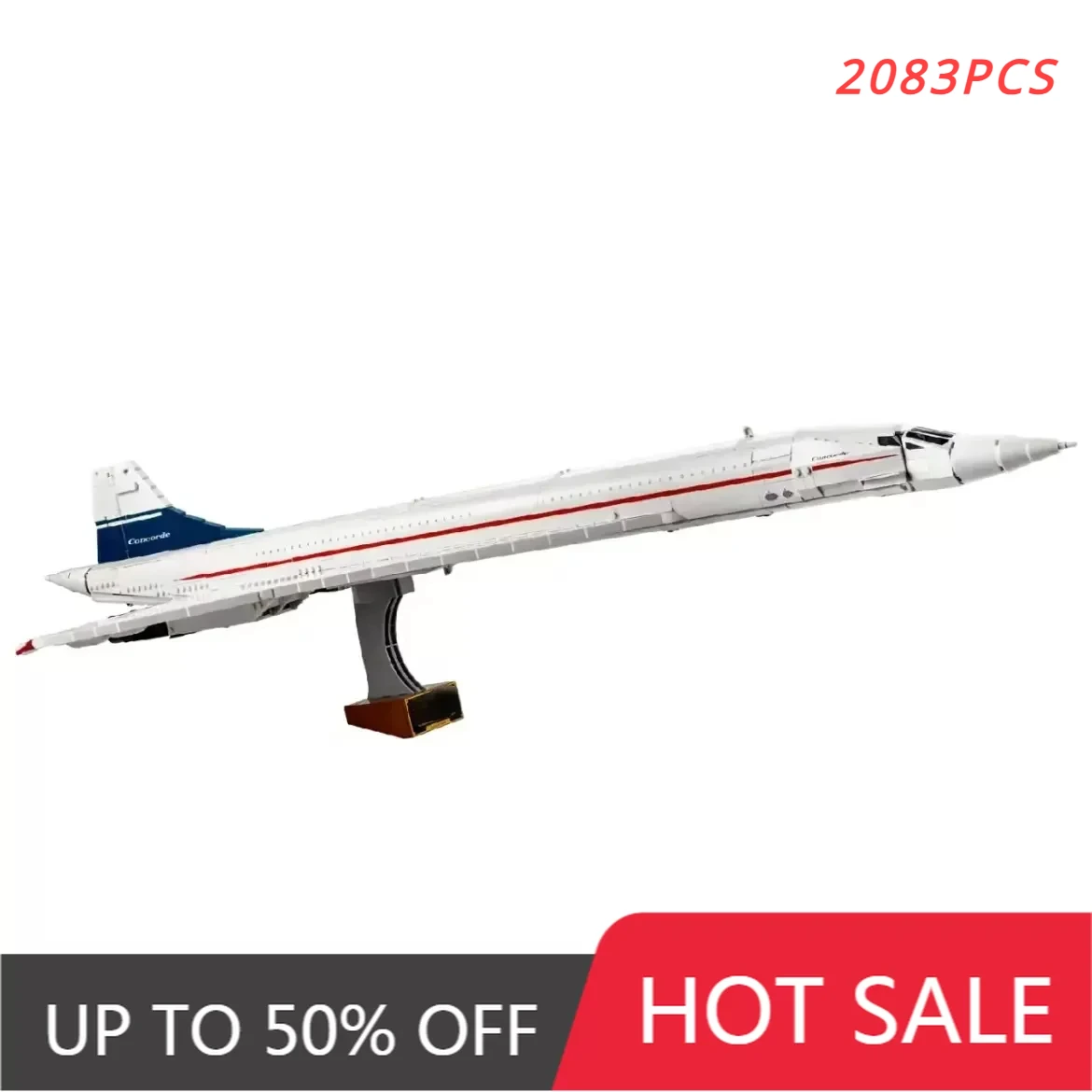 2023 Nuovo 10318 Airbus Concorde Building Kit Primo Supersonic Airliner Space Shuttle Model Giocattolo Educativo Per Bambini