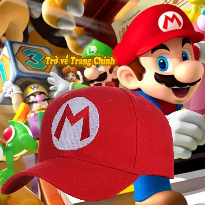Super Mario Berretto Da Baseball Mario Bros Cappello Da Sole Mario Luigi Anime Figure Giocattoli Cartoon Trend Character Caps Regalo Giocattolo Per Ba