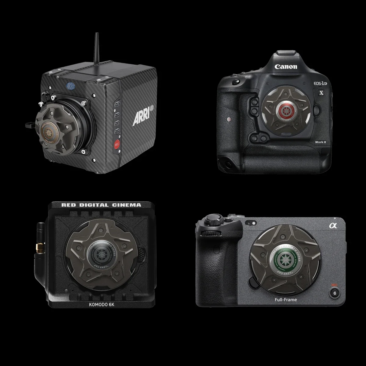 Vaxis Amarnth Cappuccio Corpo Fotocamera Per Canon Sony Rf Ef Pl E Mount Red Komodo Gemini Arri Cinealta Fx6 Protezione Copriobiettivo