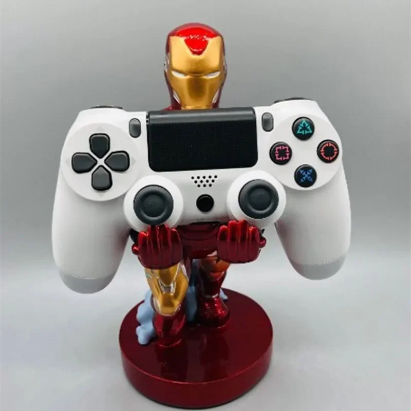 Nuovo The Avengers Anime Figure Groot Tree Man Iron Man Spiderman Q Version Mobile Phone Holder Statue Model Doll Collection Gifts