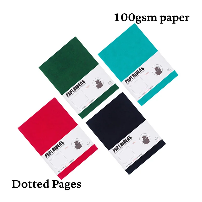 A5 Duotone Bullet Punteggiato Journal Soft Cover Notebook Semplice