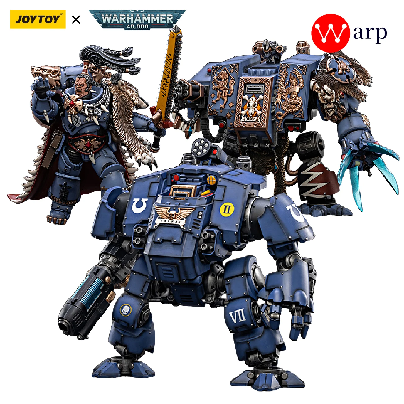 [Pre-Ordine] Joytoy Warhammer 40K 1/18 Action Figures New Ultramarines Redemptor Dreadnought Space Wolves Bjorn Ragnar Blackmane