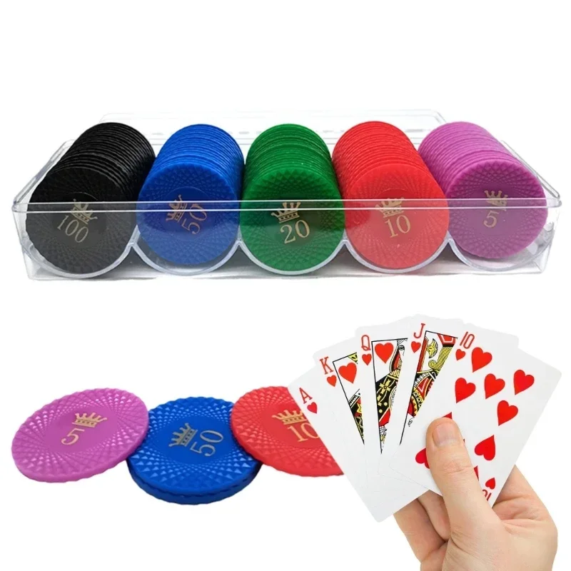 Chip Per Bingo Da Gioco Per Roulette In Plastica Da 100 Pezzi Con Chip Per Contatori Conteggio Delle Monete Per Del Valore