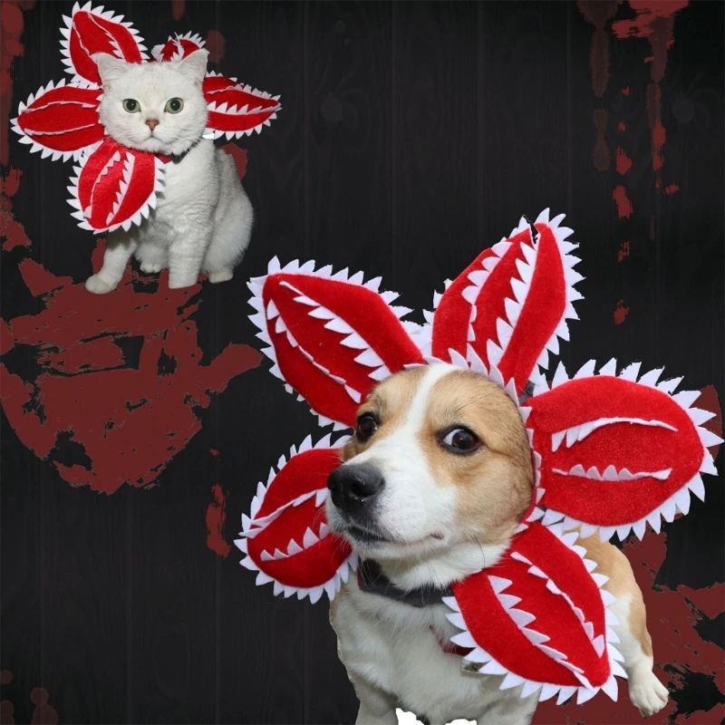 Pet Hat Demogorgon Cosplay Puntelli Accessori Copricapo Soft Kitten Cap Halloween/Regalo Di Natale