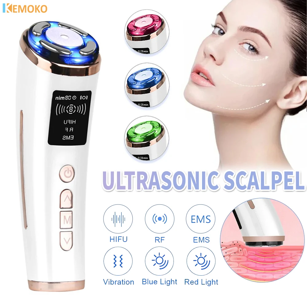 Hifu Face Lifting Ultrasuoni Lifting Viso Radiofrequenza Pelle Corrente Elettrica Rassodamento Ems Microcurrents Ringiovanimento Della Pelle
