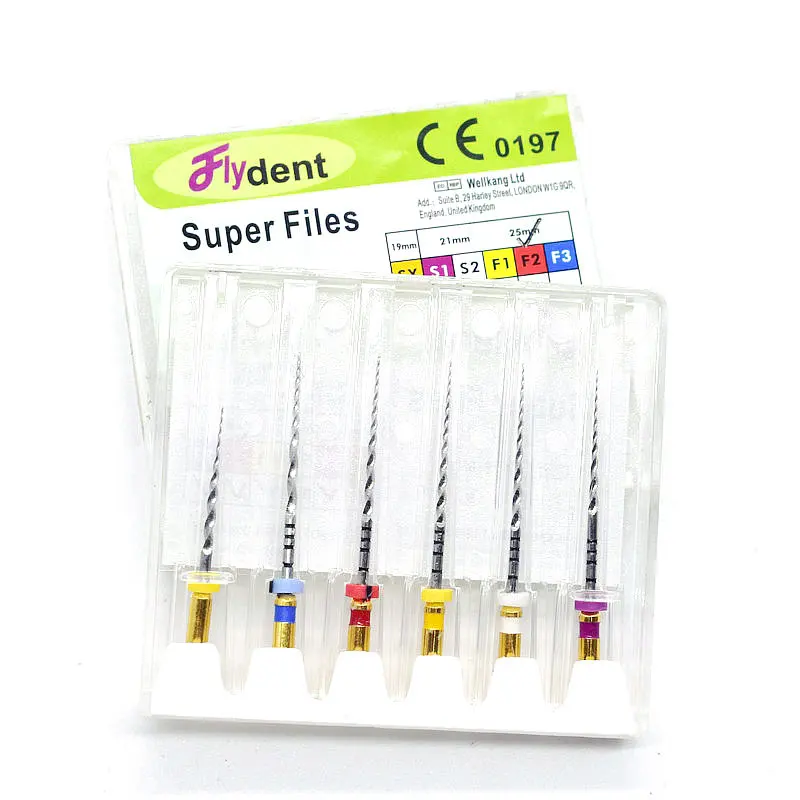 Lime Super Dentali Endo Lime Rotanti Endo Motor Niti Files 21Mm 25Mm 31Mm Sx-F3 Tnstrumment Per Sbiancamento Dei Denti Strumento Dentale