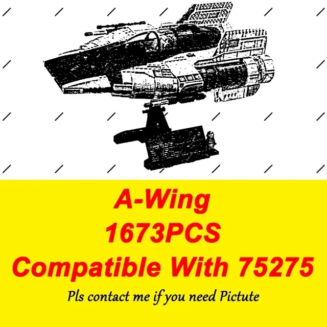 In Magazzino 75275 Star Toys A Wing Starfighter Building Block Model Assembly Bricks Toys For Kids Regali Di Compleanno