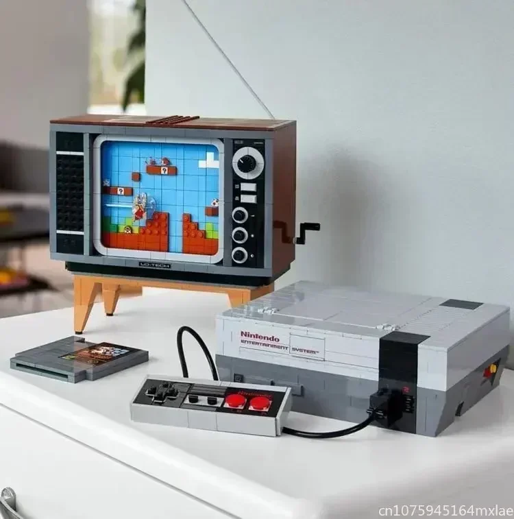 71374 Idee Super Nes Tv Console Di Gioco Modello Moc Blocchi Modulari Mattoni Action Figures Giocattolo Educativo Per Bambini 2651 Pezzi