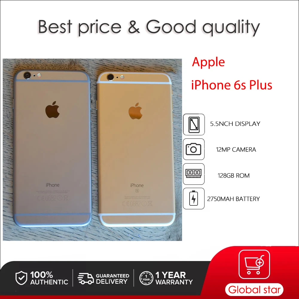 Originale Apple Iphone 6S Plus Sbloccato Usato Ios A9 5.5 "16/32/64/128Gb Rom Cellulare 12Mp Smartphone Con Impronte Digitali
