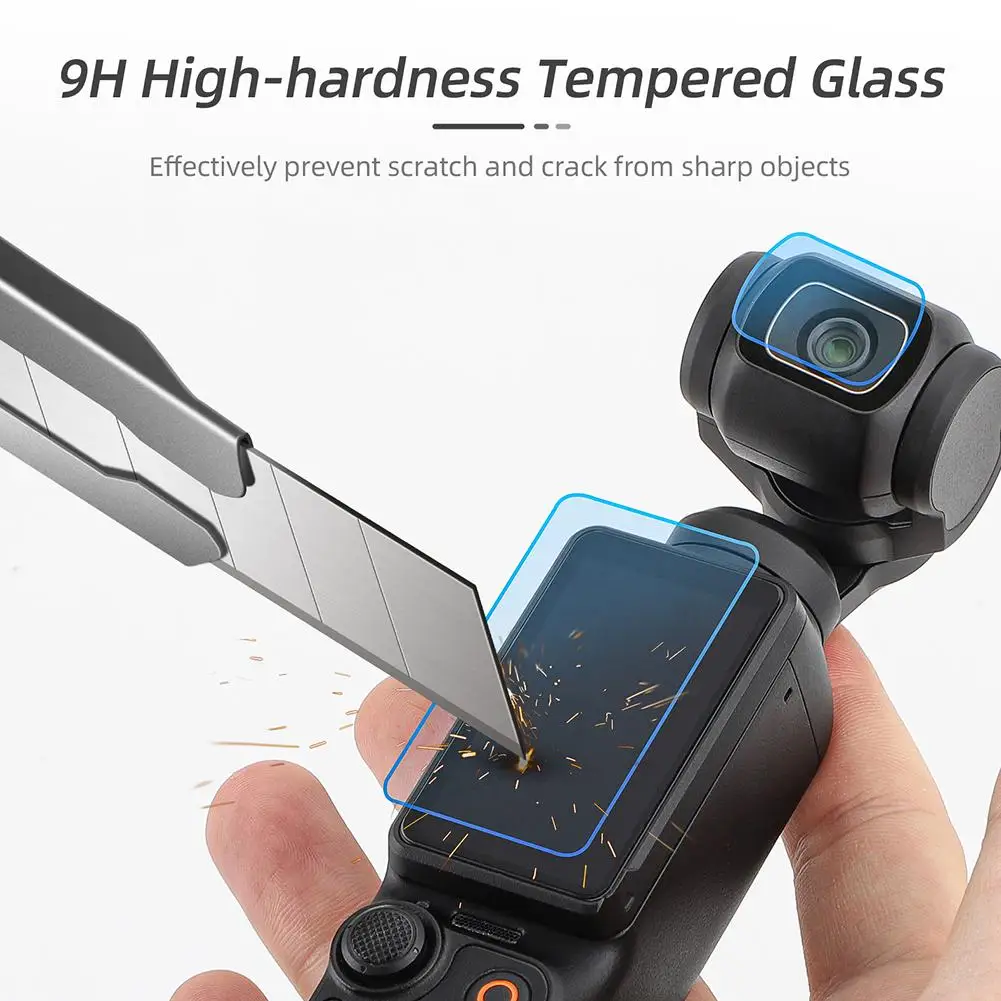Pellicola In Vetro Temperato Per Dji Pocket 3 Pellicola Salvaschermo Per Dji Osmo Pocket 3 Handheld Gimbal Action Camera Accessori H2C9