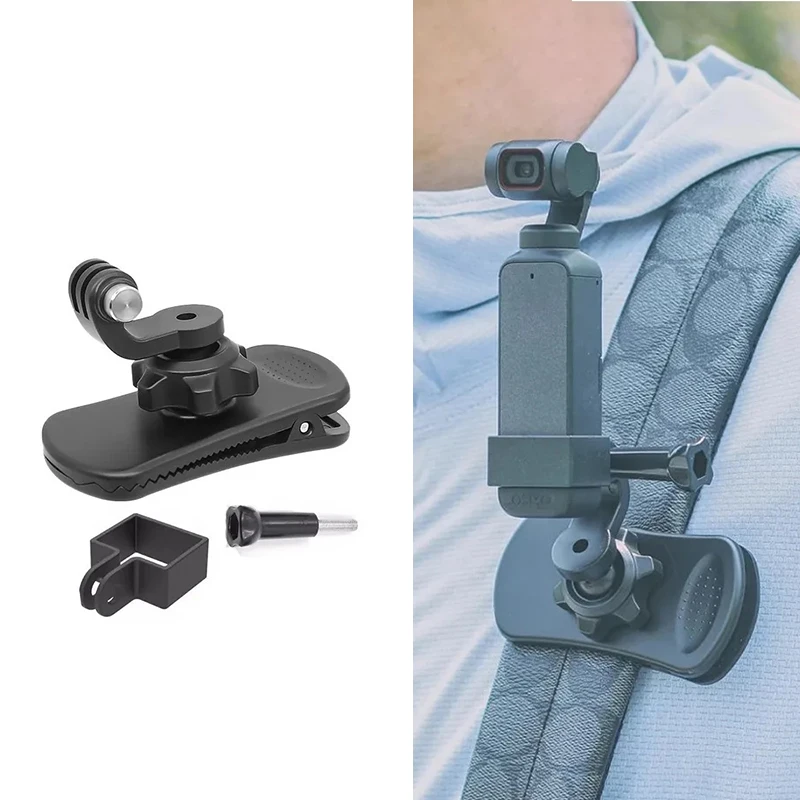 Osmo Gimbal Zaino Clip Kit Adattatore Clip 360 Gradi Ruota Supporto Sport Shoot Per Dji Pocket 1 2 Pocket 3 Accessori Per Fotocamera
